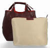 Kožené kabelka shopper bag Vittoria Gotti bordová VG804